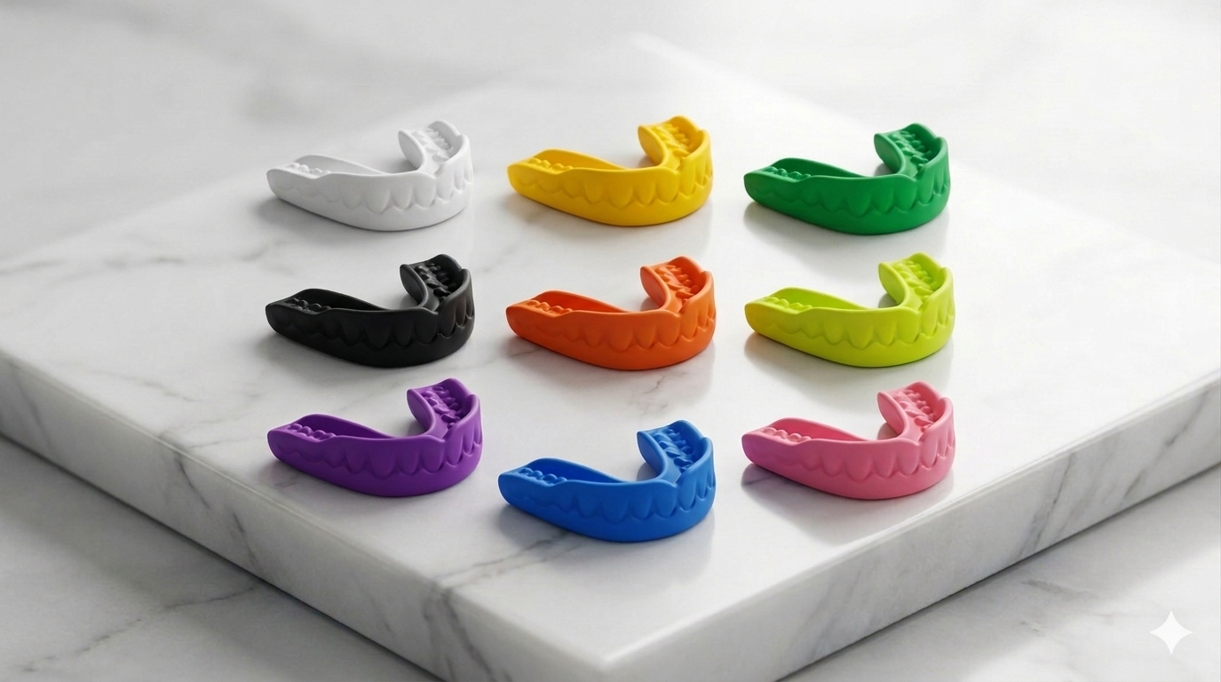 精密に作られたカラーバリエーション豊富なスポーツマウスガード